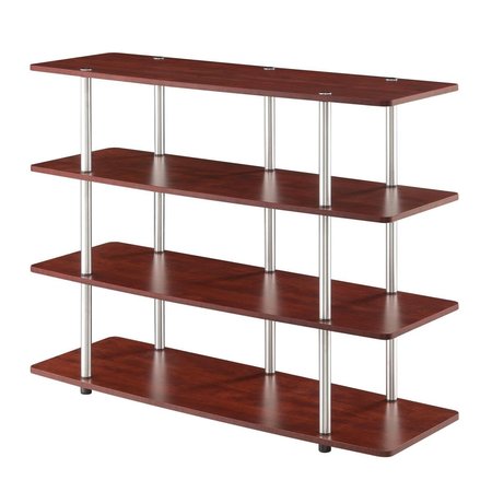 CONVENIENCE CONCEPTS Designs2Go Highboy 4 Tier TV Stand, Cherry - Extra Large HI2540481